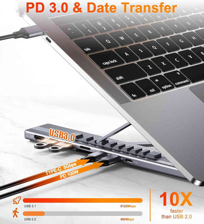 USB Laptop Docking Station Stand