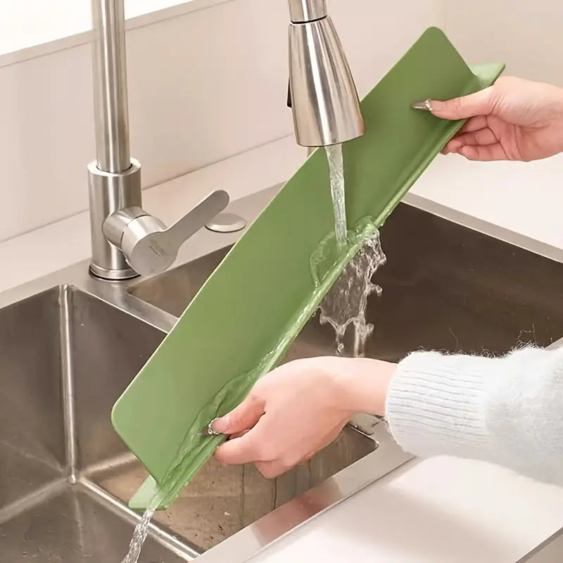 Sink Splash Guard | Flexible Silicone | Keeps Counters Dry & Clean ( pack of 2 ) buy 1 get 1 free