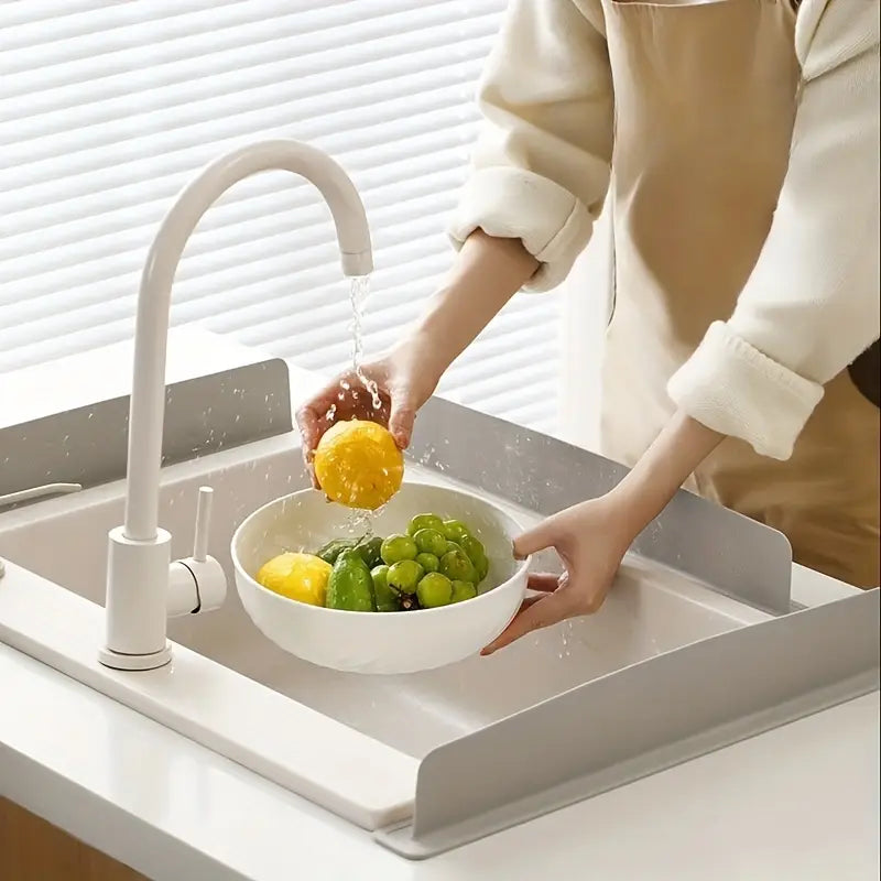 Sink Splash Guard | Flexible Silicone | Keeps Counters Dry & Clean ( pack of 2 ) buy 1 get 1 free