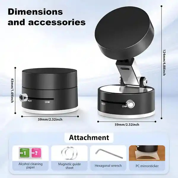 Vacuum Magnetic Suction Phone Holder