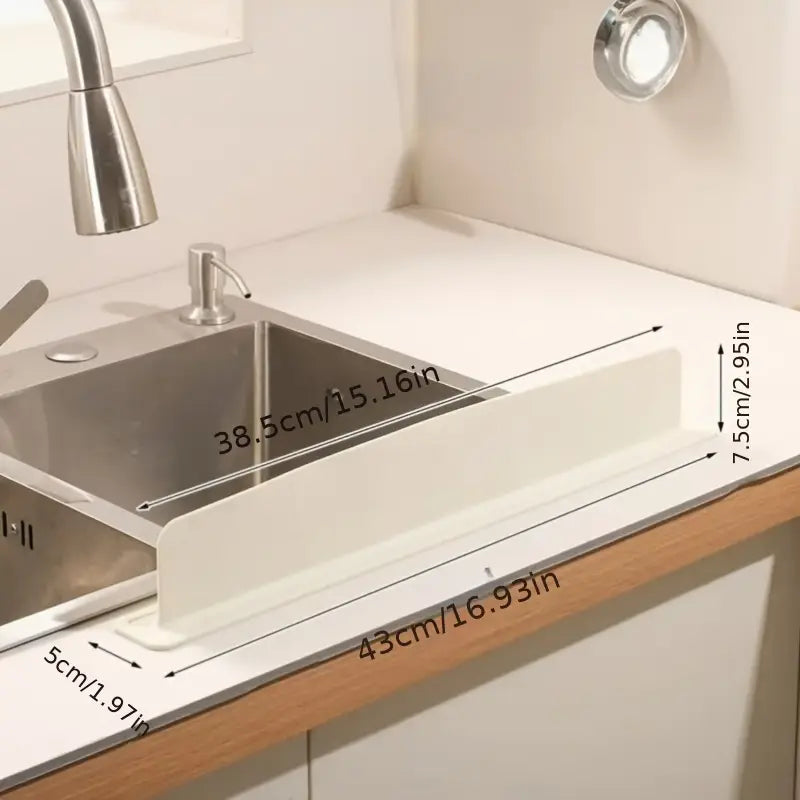 Sink Splash Guard | Flexible Silicone | Keeps Counters Dry & Clean ( pack of 2 ) buy 1 get 1 free