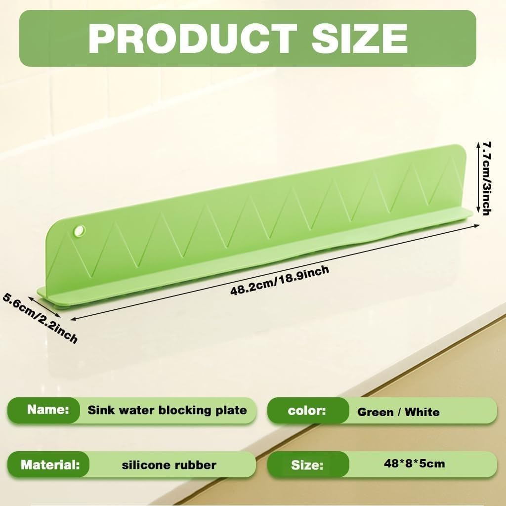 Sink Splash Guard | Flexible Silicone | Keeps Counters Dry & Clean ( pack of 2 ) buy 1 get 1 free