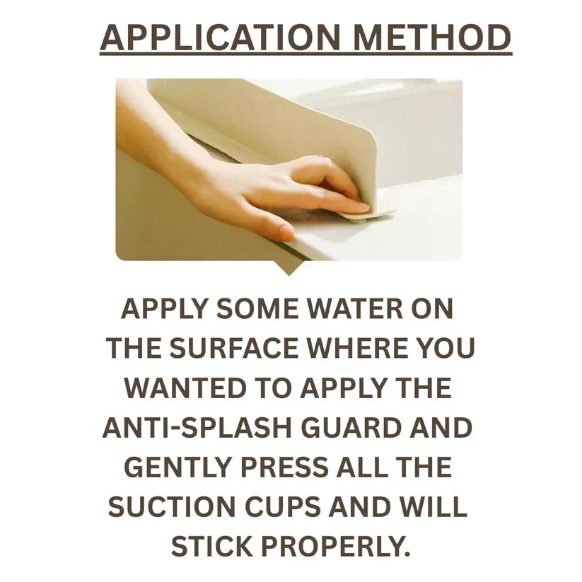 Sink Splash Guard | Flexible Silicone | Keeps Counters Dry & Clean ( pack of 2 ) buy 1 get 1 free