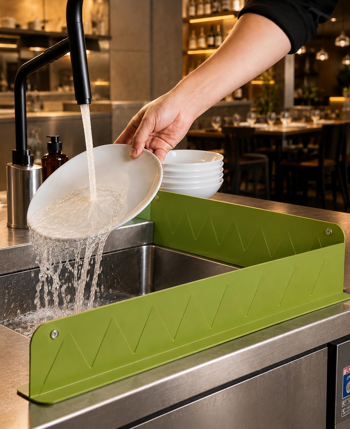Sink Splash Guard | Flexible Silicone | Keeps Counters Dry & Clean ( pack of 2 ) buy 1 get 1 free