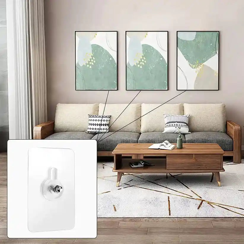 Reusable Multipurpose Adhesive Wall Hooks