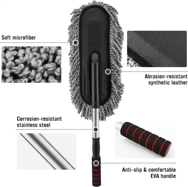 Buy Extendable Microfiber Cleaning Brush And Get Car Detailing Brush and Windshield Cleaning Tablets Worth Rs. 599/- FREE!! Newyear Offer