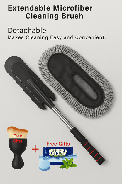 Buy Extendable Microfiber Cleaning Brush And Get Car Detailing Brush and Windshield Cleaning Tablets Worth Rs. 599/- FREE!! Newyear Offer