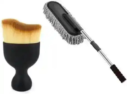 Buy Extendable Microfiber Cleaning Brush And Get Car Detailing Brush and Windshield Cleaning Tablets Worth Rs. 599/- FREE!! Newyear Offer